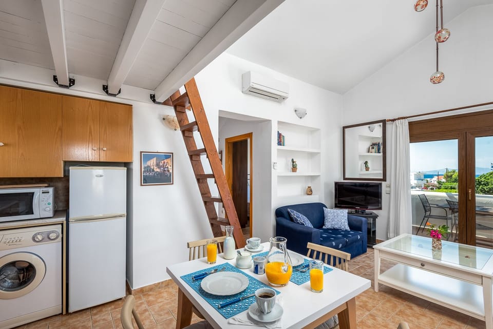 Open plan kitchen and living room area
