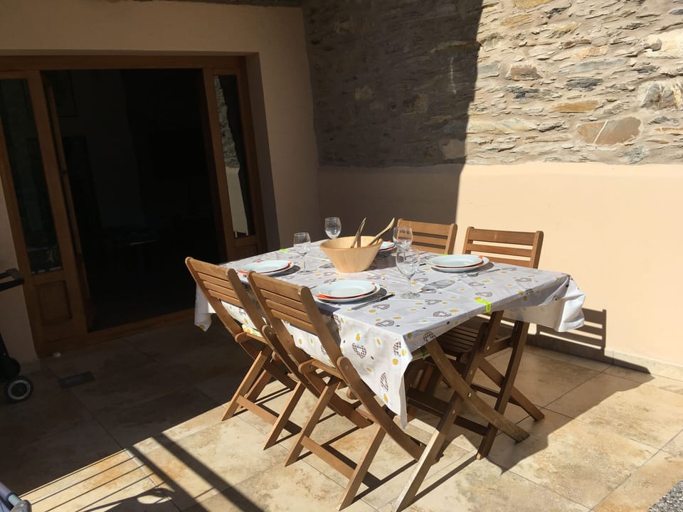 outside terrace leading off the main living area
