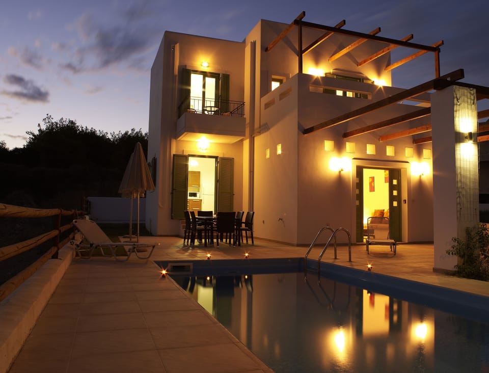 Villa Alexander at night