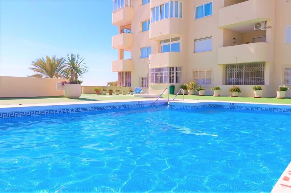 Inviting swimming pool in the urbanisation