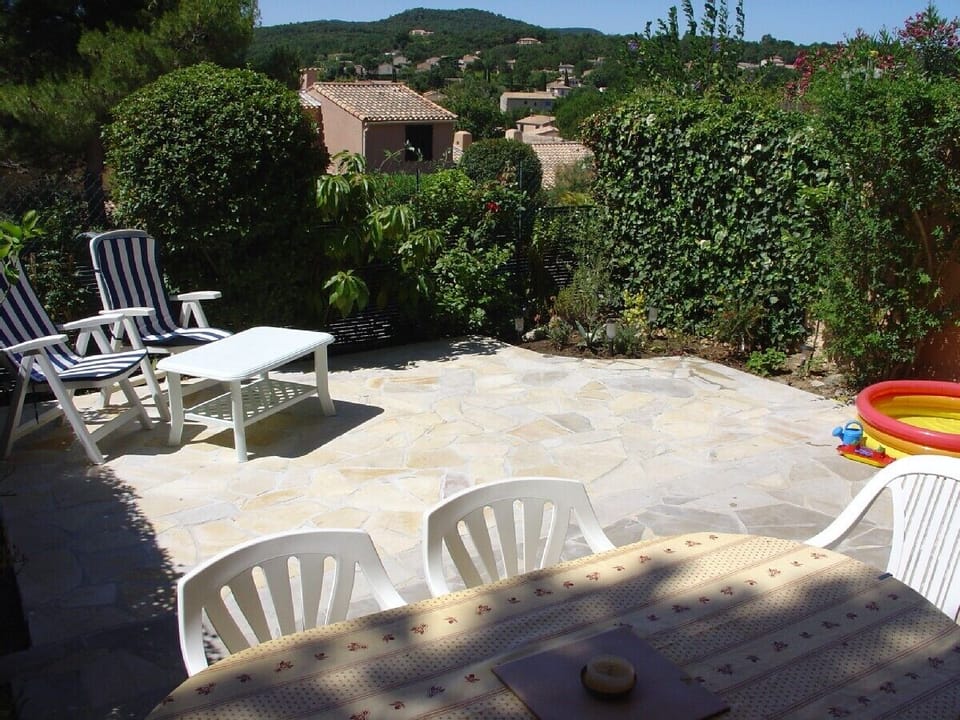 The south facing terrace