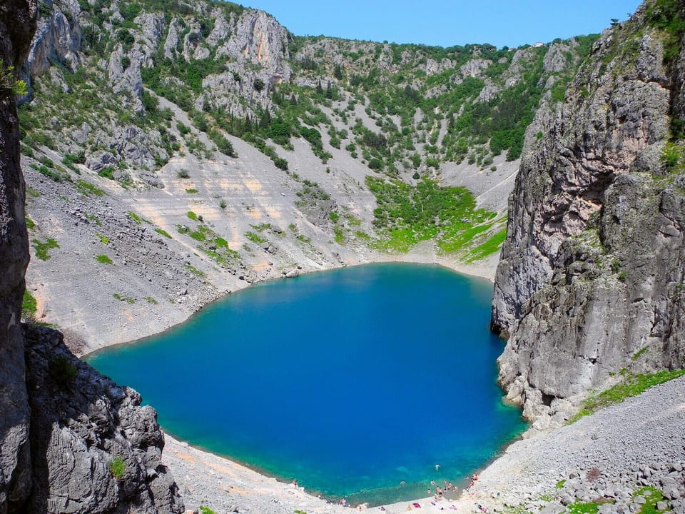 DETACHED HOLIDAY HOME WITH POOL - VILLA TIJARA, CROATIA : BLUE LAKE IN IMOTSKI