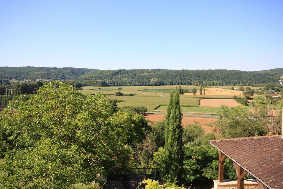 View from bedroom 1 of the gite