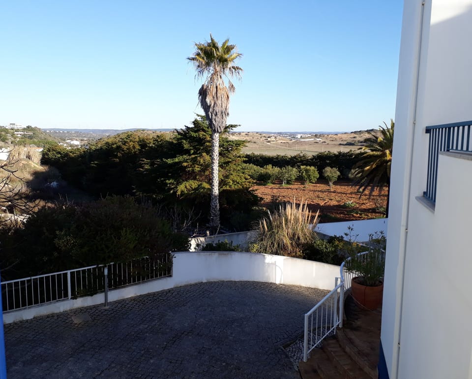 Countryside view from twin bedded room