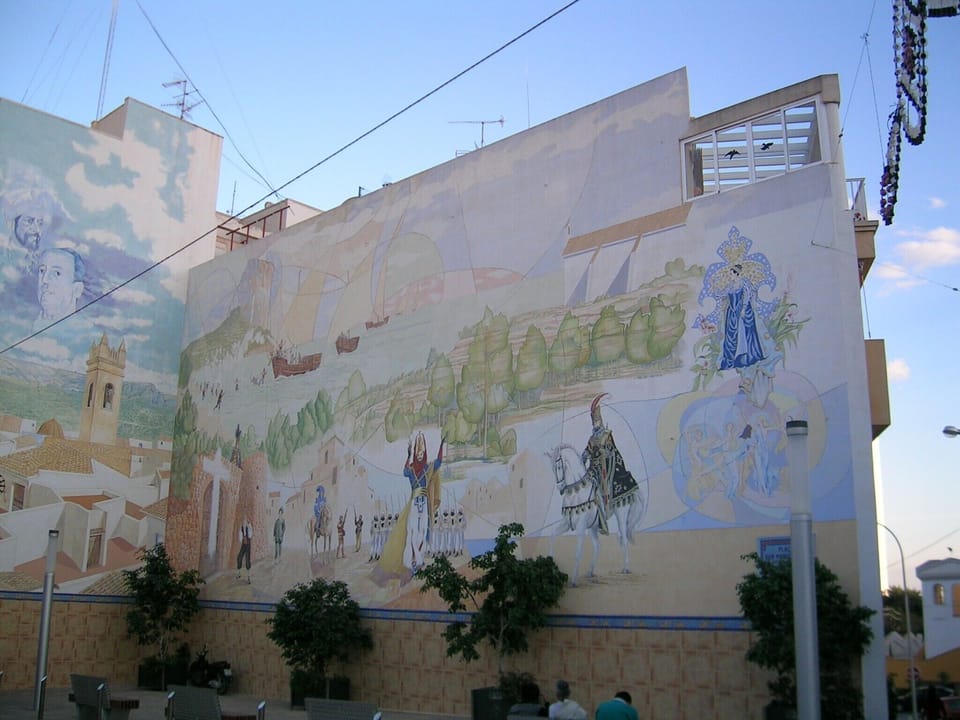 Calpe old town mural