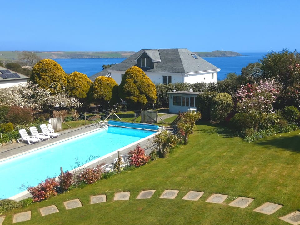 There's a stunning of Carlyon Bay, and almost an acre of garden 