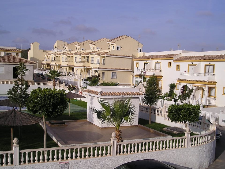 A view of the pool and gardens - from the bedroom