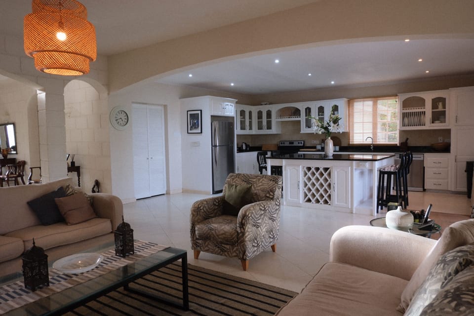 Downstairs lounge area