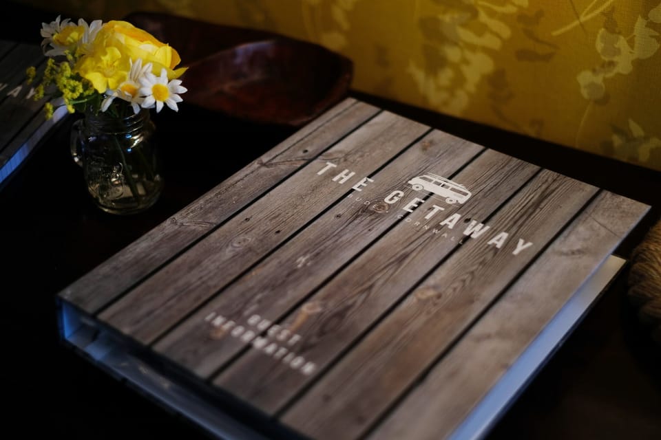 The Getaway's folder offers advice /recommendations to help  your stay be happy 