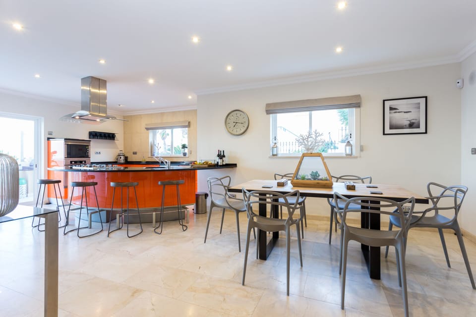 Kitchen and dining areas