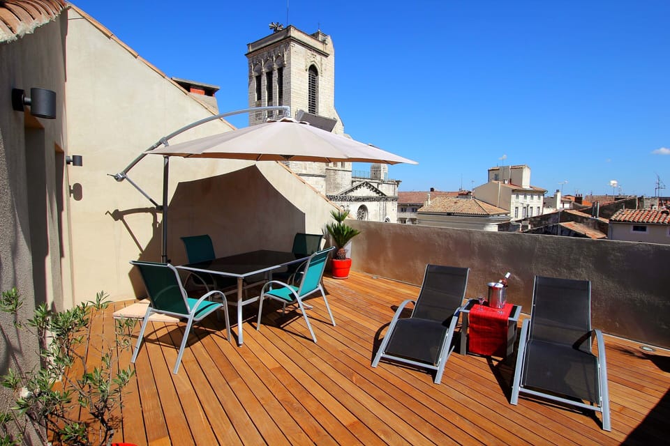 The terrace overlooking the Cathedral
