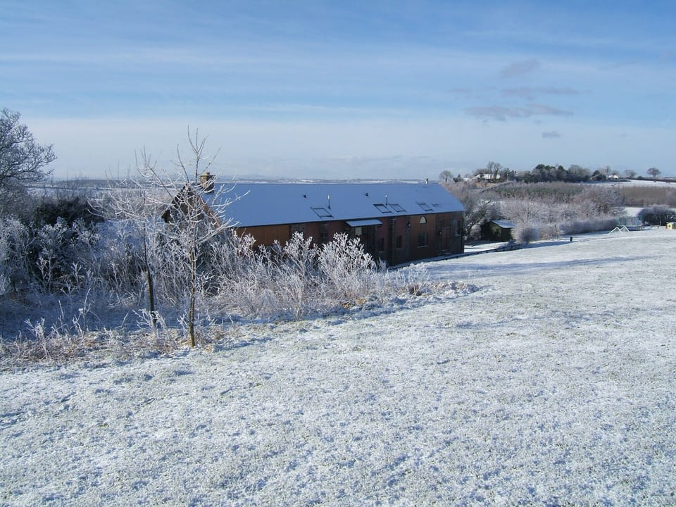 Elm Barn in winter