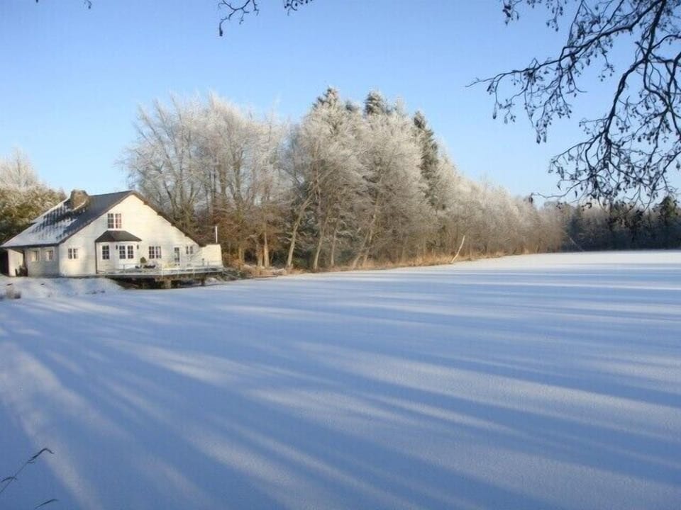 View of the house in winter