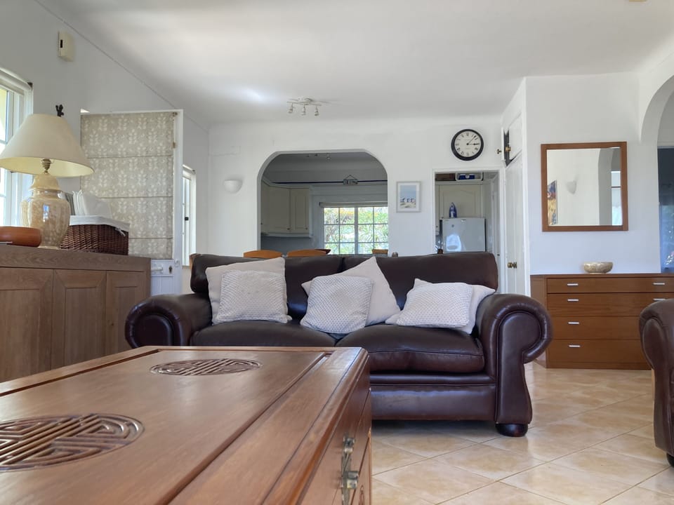Leather sofa in Living Room