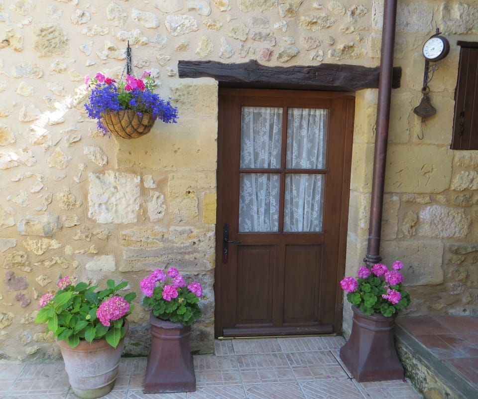 The gite kitchen door