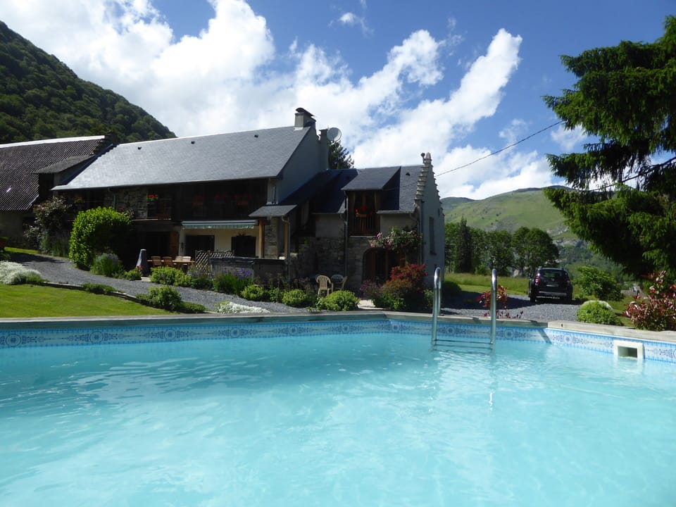 The house and above ground swimming pool
