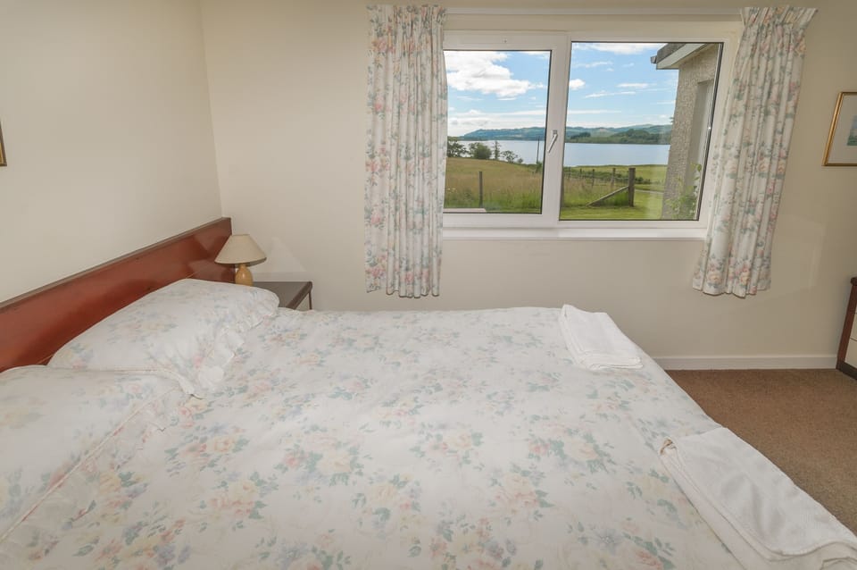 Master bedroom. Zip linked beds for added comfort