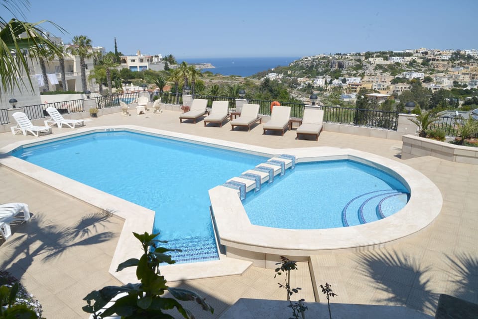 Pool and deck area with the view