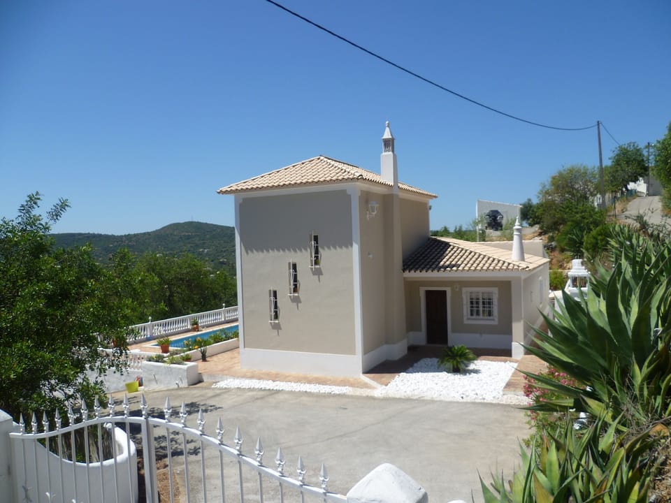 Villa gated front entrance.