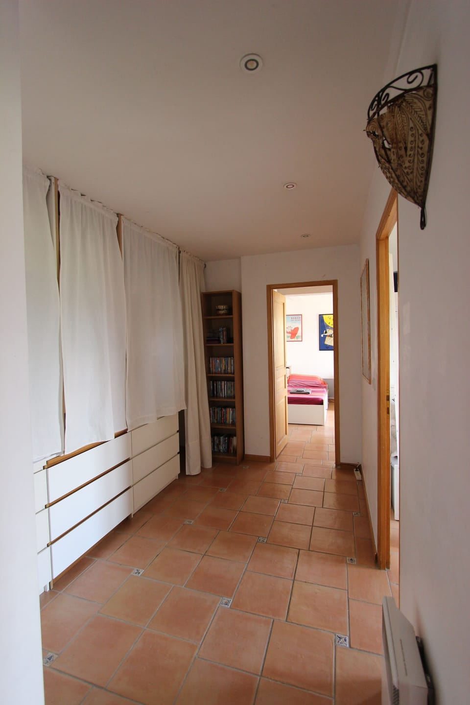 Downstairs hallway with lots of storage