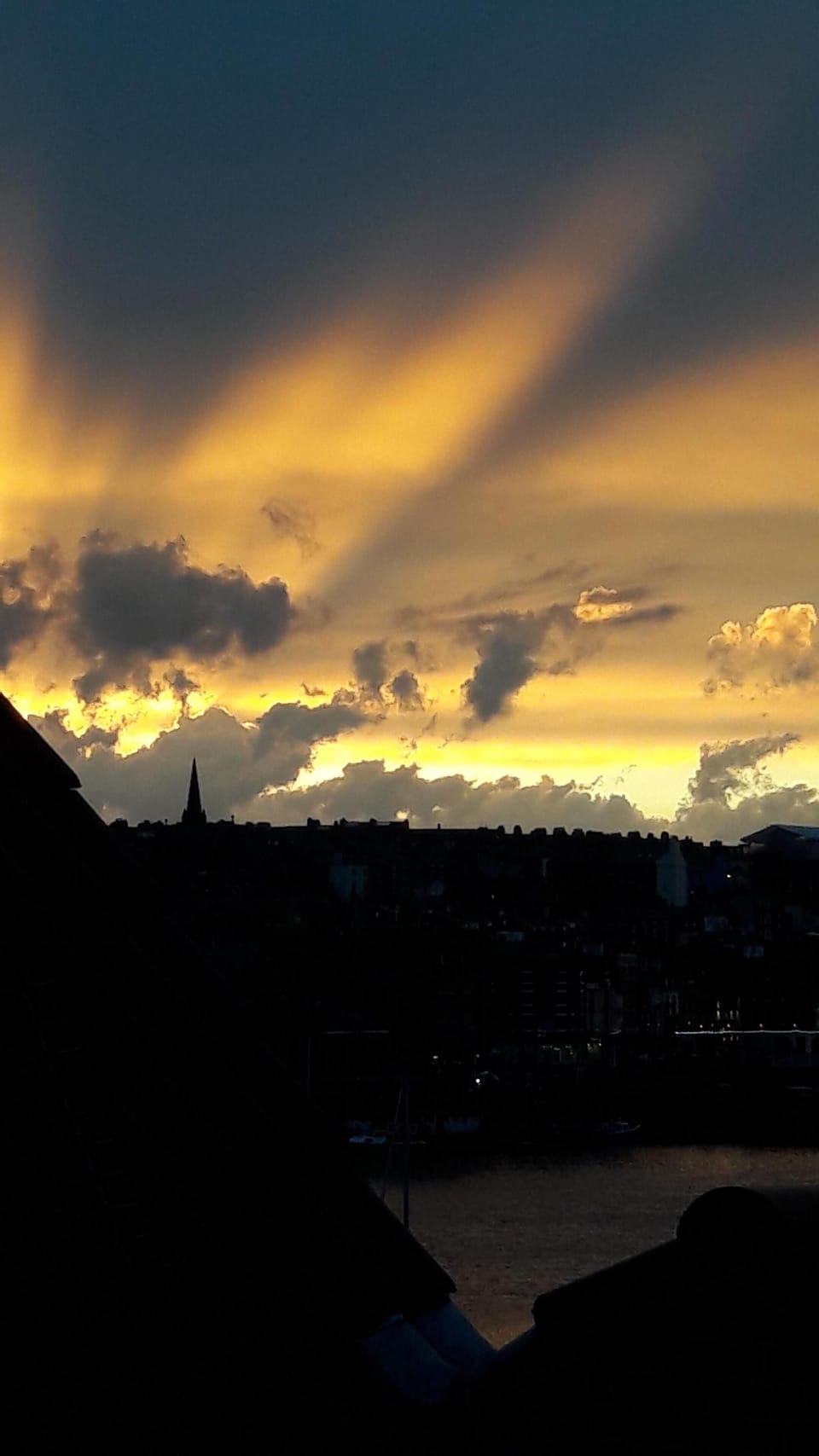Sunset from the attic room