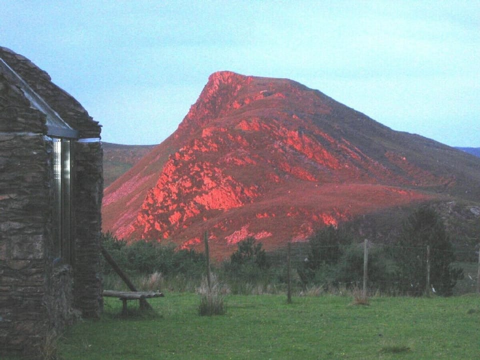 Late evening sun at Barralach, where colours are ever a-changing.