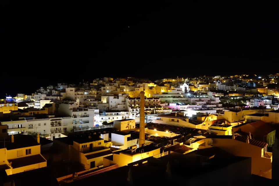 View from the Balcony at night 