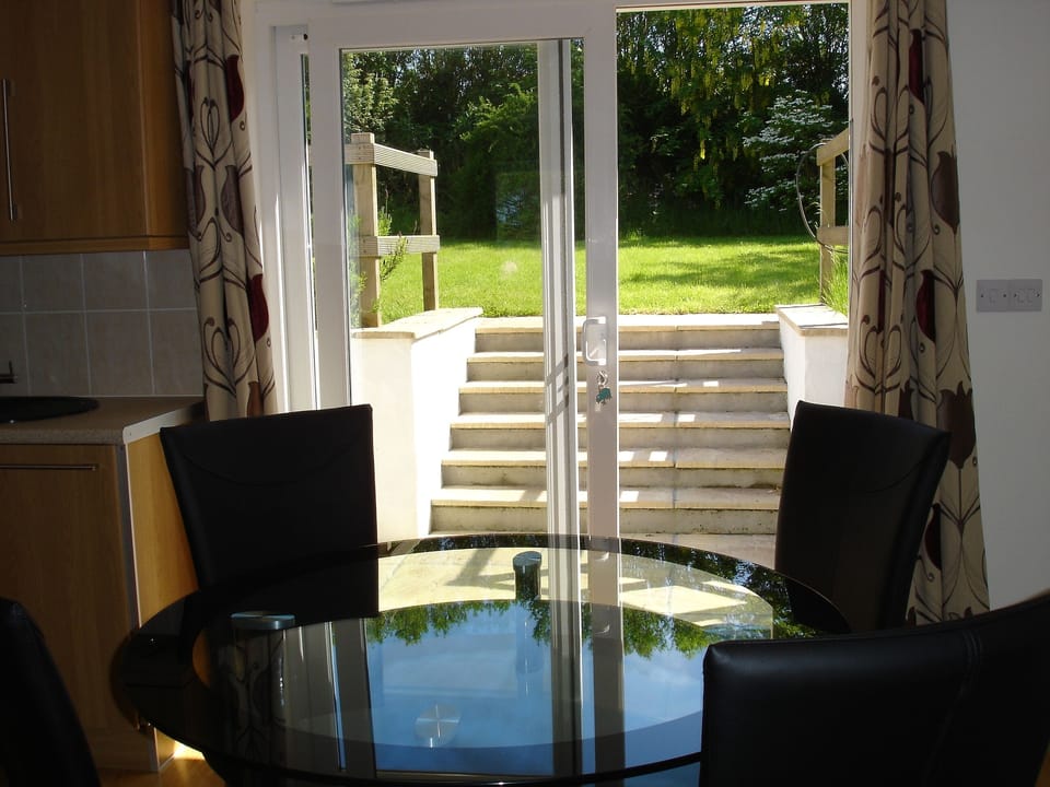 Sliding doors leading onto the terrace