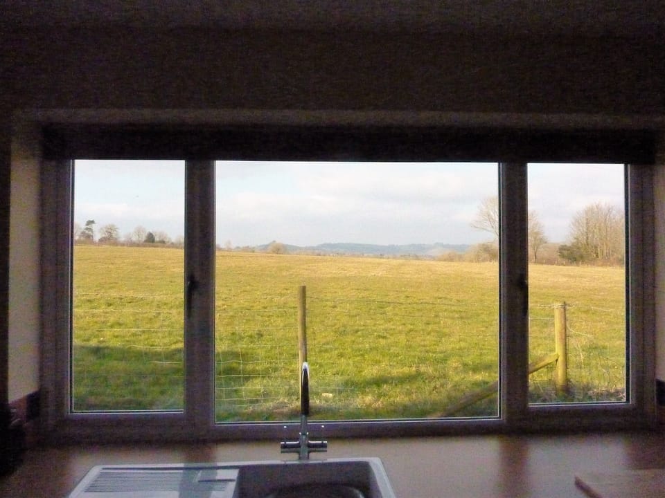 Unspoiled views from the large kitchen window