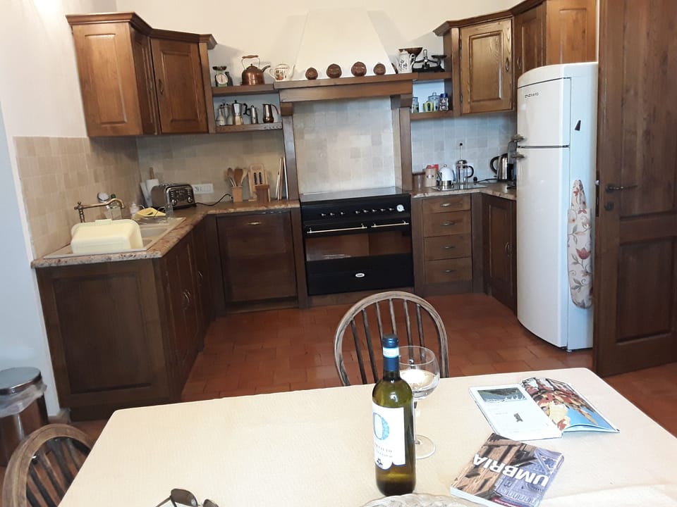 Planning a day out from the kitchen table.