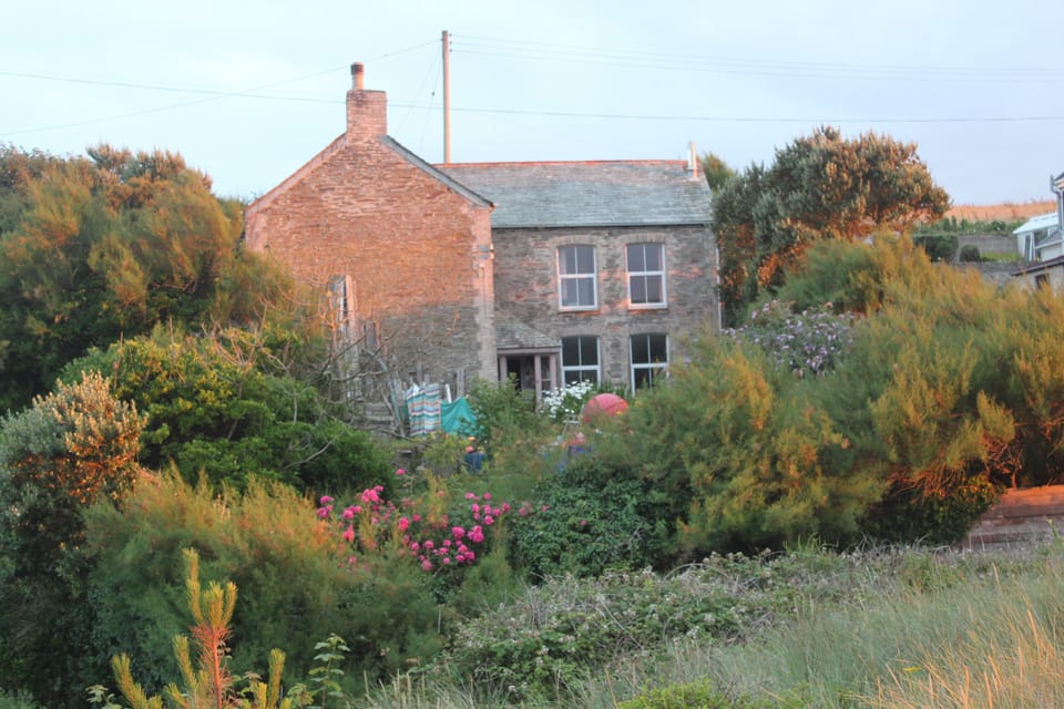 The main house from the dunes
