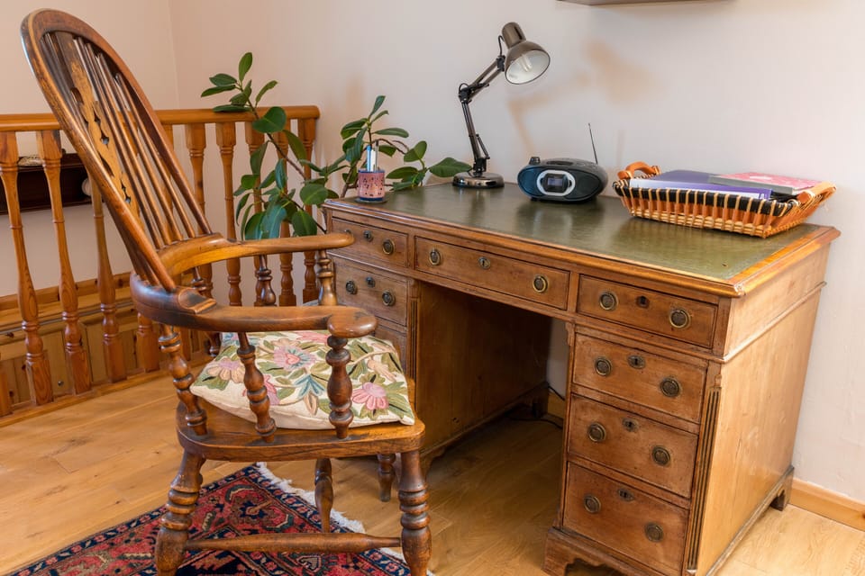 Desk on landing