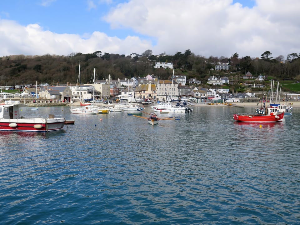 View looking to the apartment from across harbour