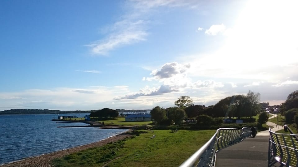 Footbridge to Hamworthy Beach