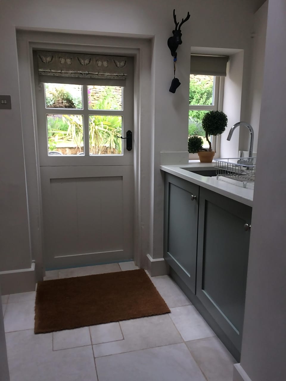 The utility room has everything you could need, including washer/dryer