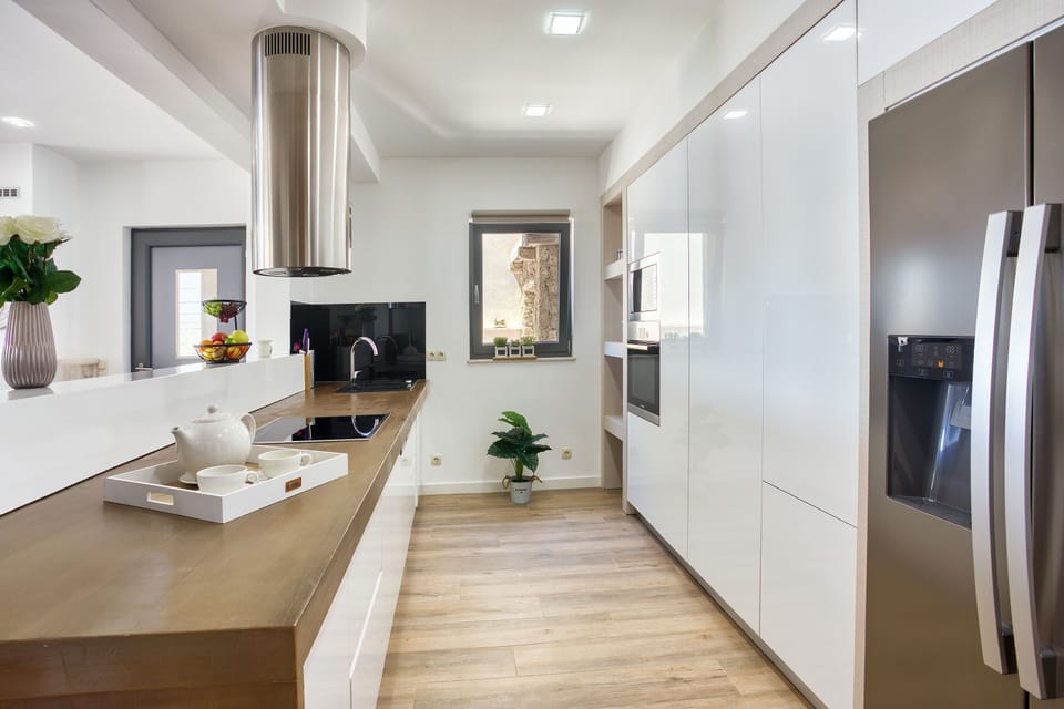 Fully equipped kitchen, big fridge and all you might need for a comfortable stay
