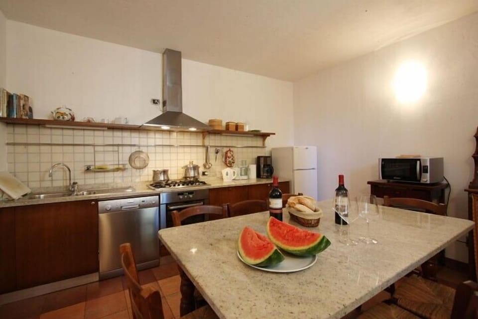 the kitchen