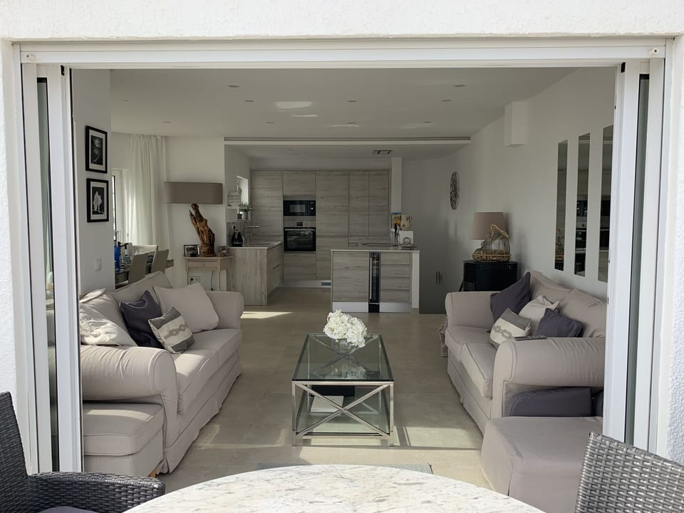 the living area from the balcony
