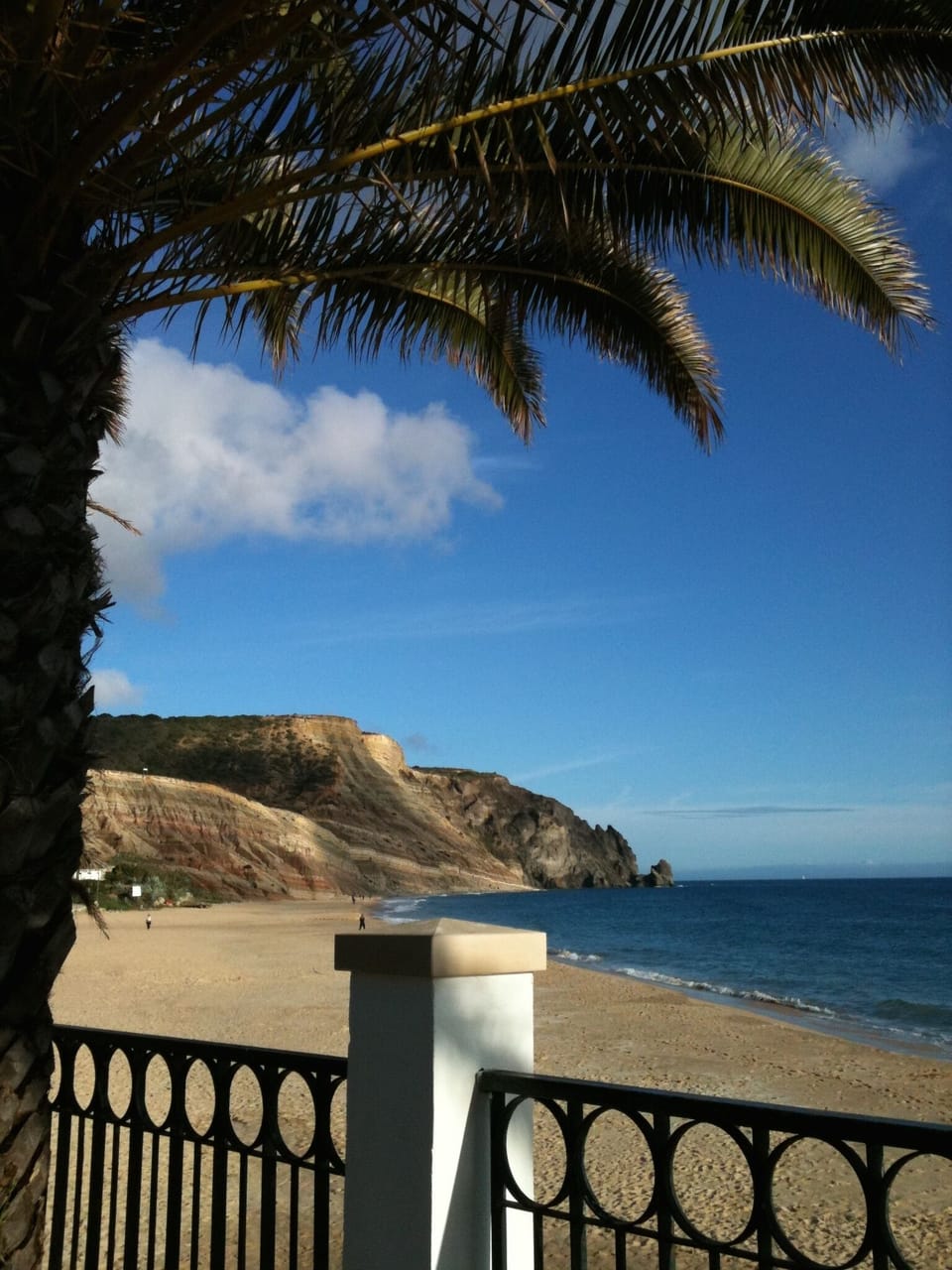 View from beach promenade
