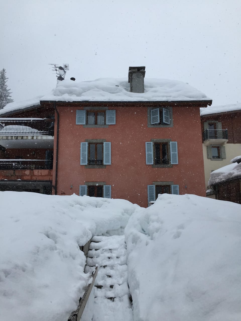 Winter 2017/18. Front of Maison Rose