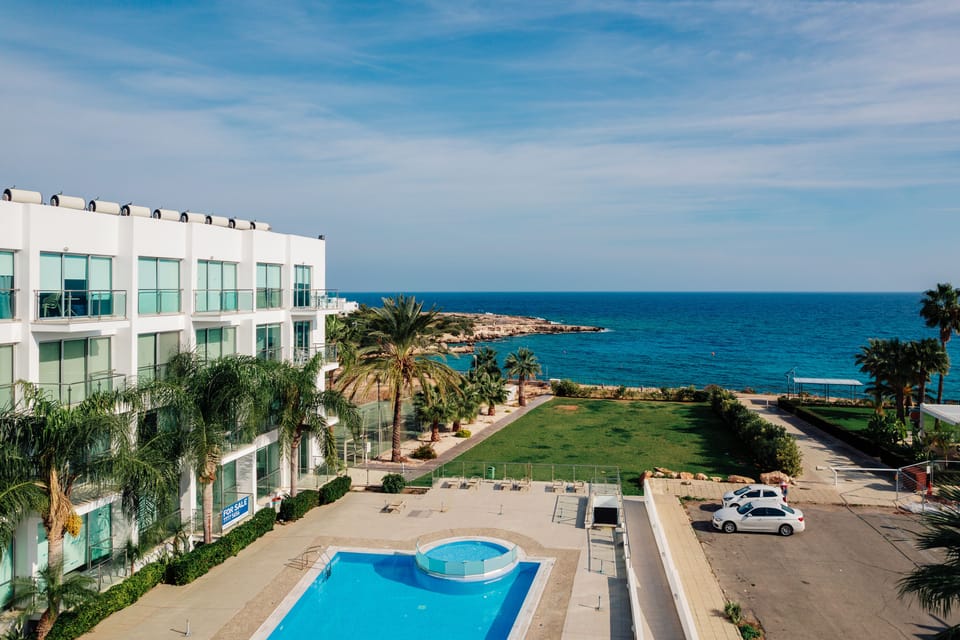Stunning sea views from the apartment balcony