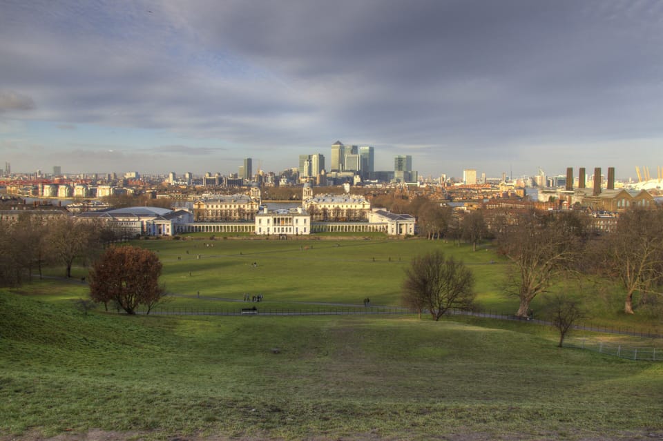 The view from Greenwich Park- just 15 minutes walk away!