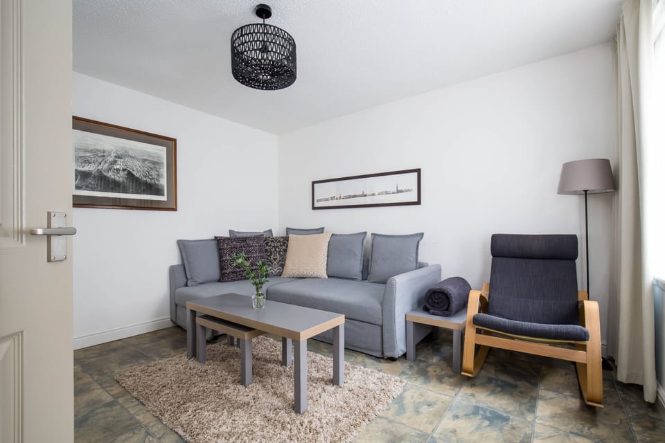 Living room with sofa bed