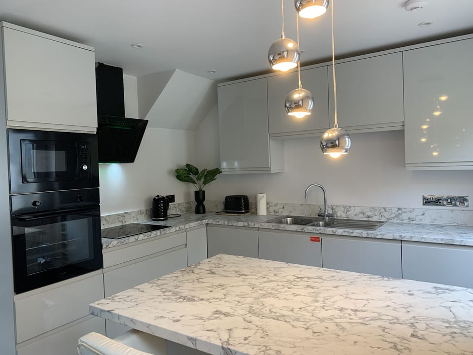 open plan dining, kitchen, lounge