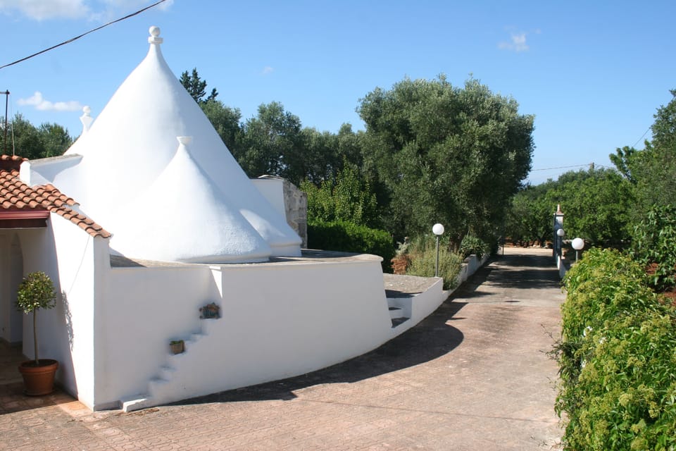 Trullo and driveway