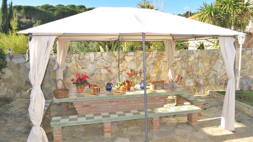 Dining table in the garden