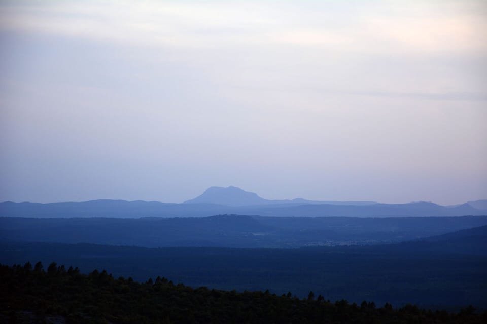 The Sainte-Victoire Mountain seen from TOURTOUR
--- THE END ---