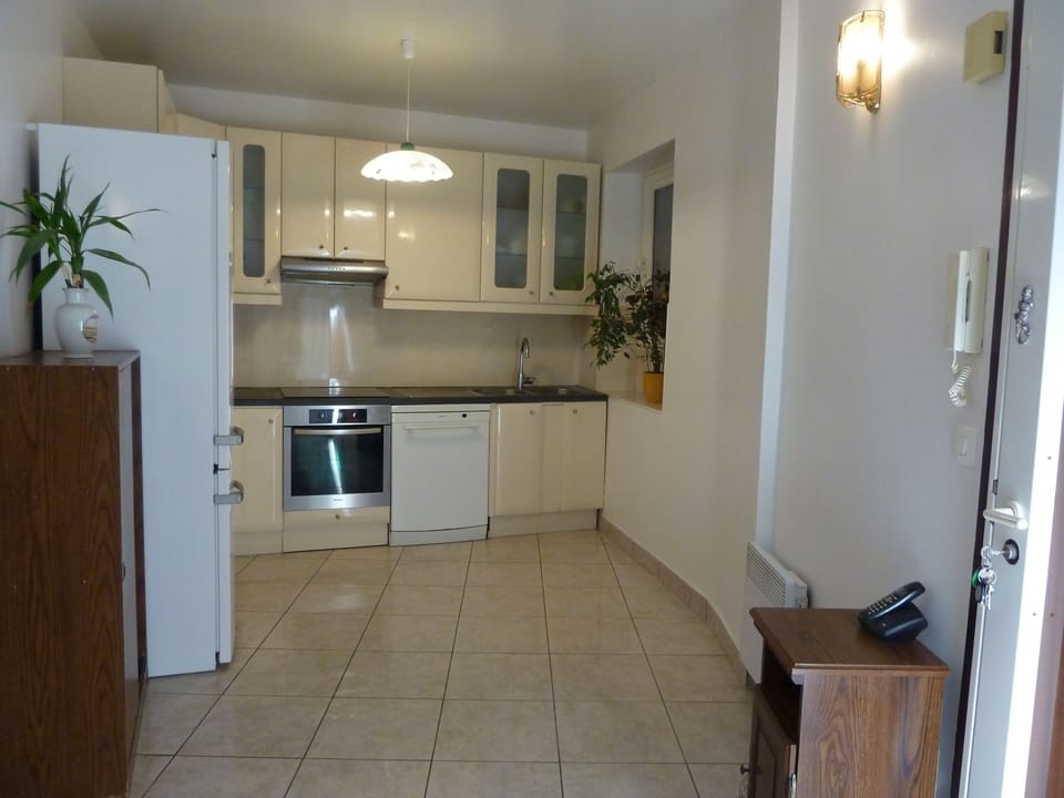 Entrance hall and kitchen