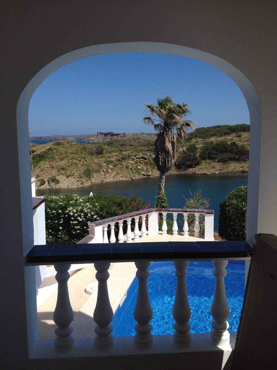 View from the covered terrace