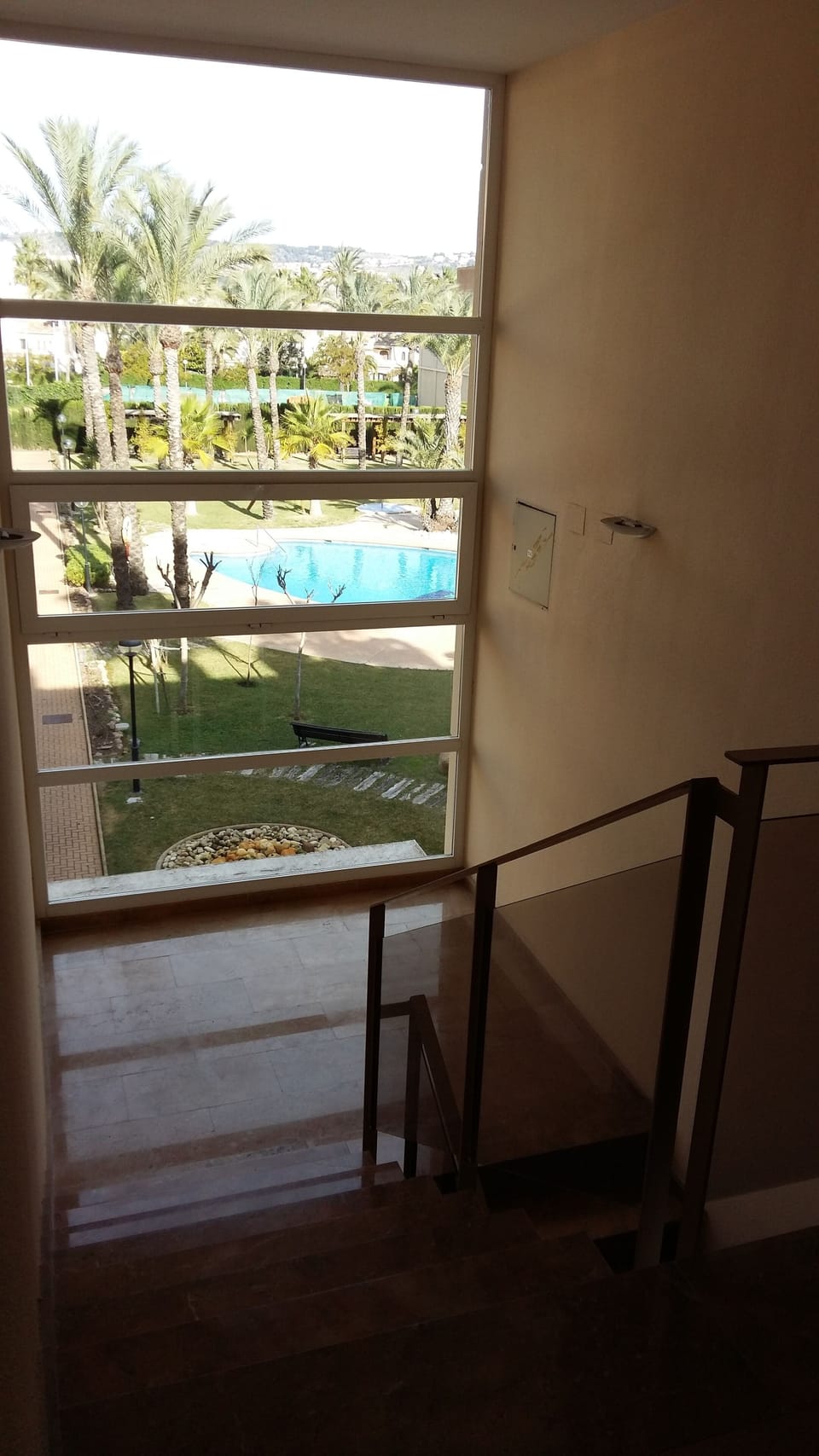 view in front of the entrance of the apartment